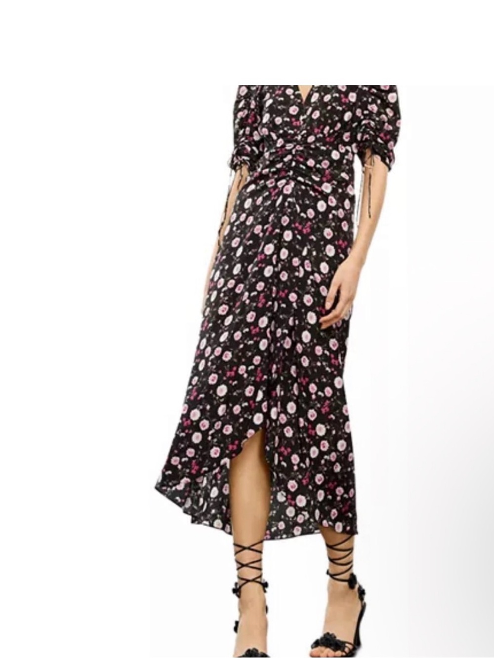 The Kooples Black & Pink Floral Dress
